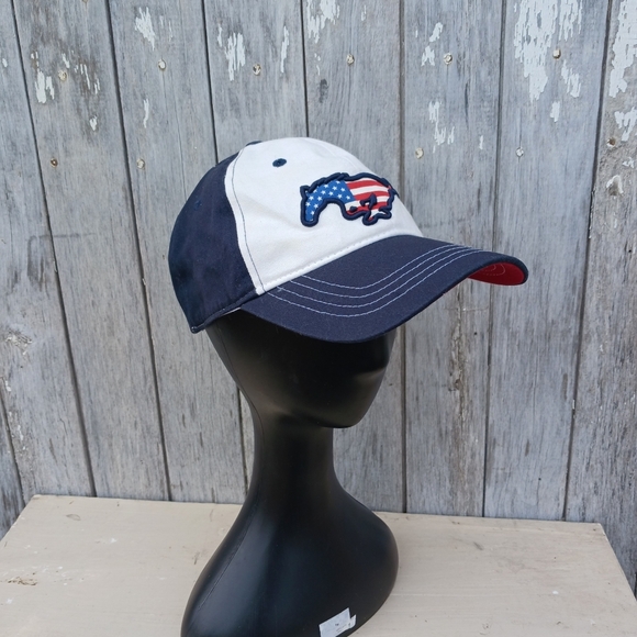 Ford Accessories - Ford‎ Mustang Red White and Blue Patriotic American Flag Hat Baseball Cap